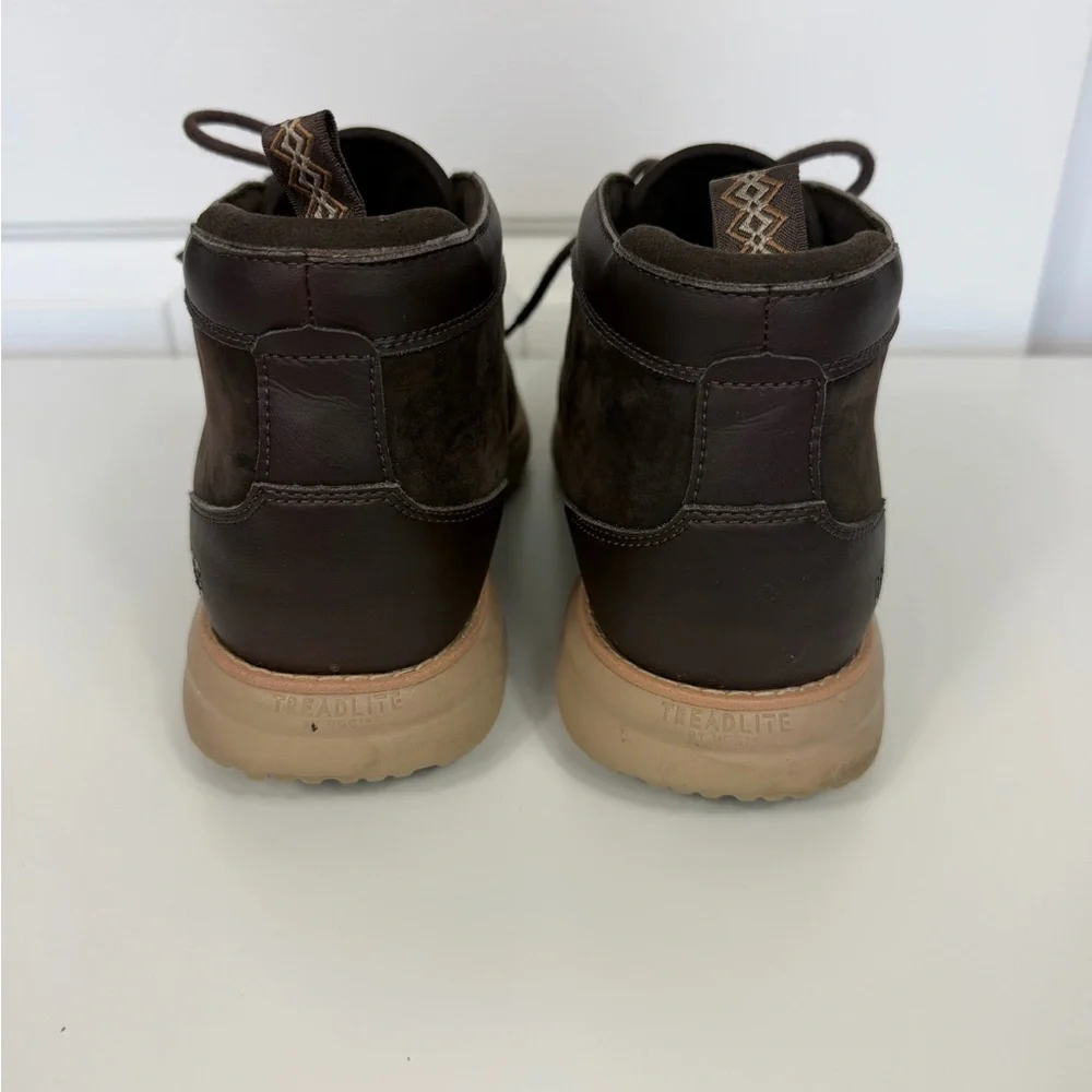 UGG Union Chukka Boots Men's 11.5 Brown Nubuck Comfort Waterproof Plain Toe - Picture 7 of 11